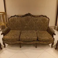 نیم ست مبل فرانسوی منبت دست کار ظریف
