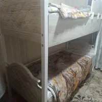 تخت چوبی دو طبقه|تخت و سرویس خواب|تهران, هفت چنار|دیوار