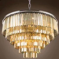 لوستر الماس‌.کریستالی مدل آنا دایره،مربع.AC light