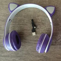 هدفون بلوتوثی مدل گربه ای 023 RGB