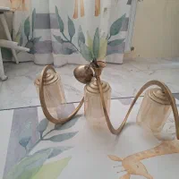 لوستر ۳شاخه لهستانی  در حدنو  بدون خط وخش|لوستر و چراغ آویز|کرج, حسین‌آباد|دیوار