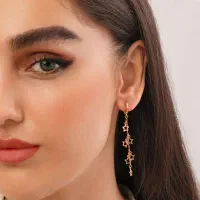 گوشواره آبکاری طلا برند ژوپینگ