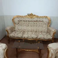 مبل استیل ۹نفره و ناهار خوری ۶ نفره .مهریز