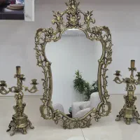 آینه شمعدان برنز اصل