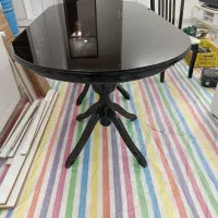 میز ناهار خوری شش نفره شیک و هود رو کار ایتالیایی