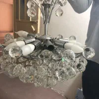لوستر آویز سقفی  ۱۰ شاخه در حد نو