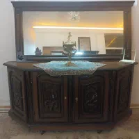 آیینه کنسول چوب گردو