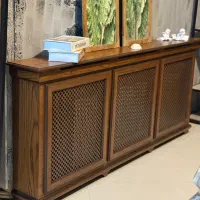 کنسول و کاور شوفاژ چوبی کد ۴