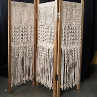 اولین تولیدکننده پارتیشن دستبافت مکرومه|صنایع دستی و سایر لوازم تزئینی|رشت, استقامت ۲|دیوار