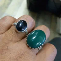 دو عدد انگشتر نقره