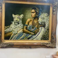 تابلو فرش ابریشم دست بافت تبریز باشناسنامه|فرش|رشت, معلم|دیوار