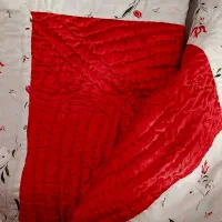 ملحفه نو سفید و قرمز دوعدد