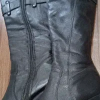 بوت بلند چرم طبیعی گاوی سایز37 در حدنو|کیف، کفش، کمربند|رشت, منظریه|دیوار