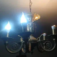 لوستر برنجی ۵ شاخه ۲ تا جفت