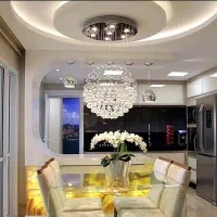 دو عدد لوستر کریستالی