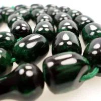 تسبیح سندلوس ۳۳ عددی شمش اروپایی مالاکیتی کد ۲۷۵|بدلیجات|بوشهر, |دیوار