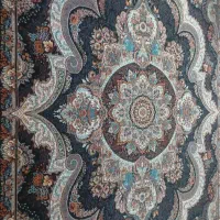 جفت فرش ۱۲متری نو طرح اصیل سرمه‌ای