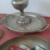 گردسوز لامپا برنجی قدیمی|کلکسیون اشیاء عتیقه|اقبالیه, |دیوار