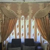 پرده حریر طرحدار شیک و سالم .درحد نو