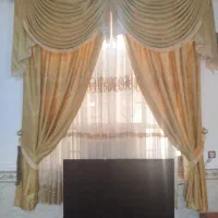 پرده دولایه سلطنتی تمیز|پرده، رانر، رومیزی|برازجان, |دیوار