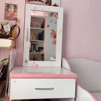 میز دو کاره (آرایش و مطالعه) کارکرده تمام MDF