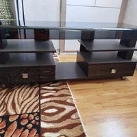 میز تلویزیون قهوه ای سوخته