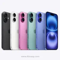 آیفون ۱۶ نرمال ۱۲۸ گیگ مشکی،آبی،سبز