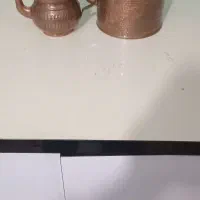 ظرف های مس و کتری و قوری