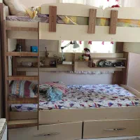 فروش تخت دو طبقه چوبی
