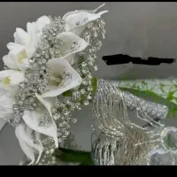 گل روبانی و گل عروس هدیه خاستگاری گل عروس