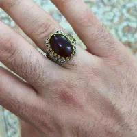 انگشتر زیبا عقیق قرمز