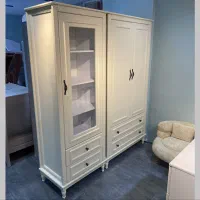 کمد و تخت بچه رومانتیک ۲. رنگ بندی چوب متنوع|تخت و صندلی بچه|اردبیل, |دیوار