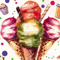 فروشنده بستنی فروشی