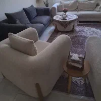 مبل تدی در حد نو اسفنج خارجی ۸نفره