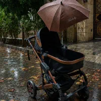 کالسکه اسپیرینگ با چتر و کاور زمستانی