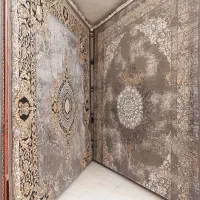 فرش۱۲متری نخ افشان مشگی طلا کوب ۸/۵۰۰ ت|فرش|مشهد, سیلو|دیوار