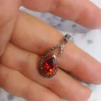 آویز نقره در حد نو
