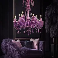 لوستر باکارات تمام کریستال وارداتی|لوستر و چراغ آویز|تبریز, |دیوار