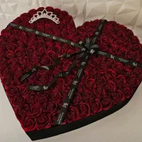 باکس قلبی 150شاخه