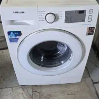 ماشین لباسشویی سامسونگ سفید در حد و تمیز