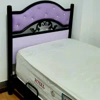 تخت خواب ۹۰سانت تک نفرهمراه با تشک و کفی