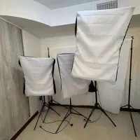 کیت نور سافت باکس و پایه فون همرا لامپ