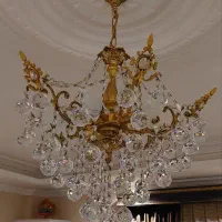 لوستر ۶ شاخه و چراغ سقفی