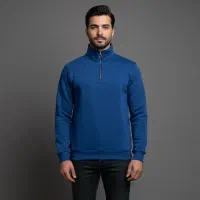 هودی شیک وخاص نیم زیپ نخ پنبه تو کرکی گرم در۶ رنگ