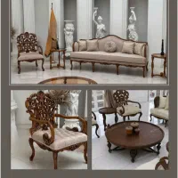 مبلمان استیل9نفره همراه جلومبلی (اقساط)|مبلمان خانگی و میز عسلی|زاهدان, |دیوار