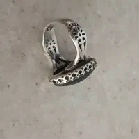 انگشتر نقره با نگین حدید|بدلیجات|بندرعباس, |دیوار