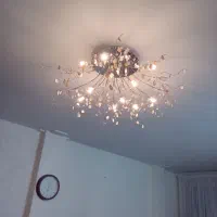 لوستر کنترل دار به همراه دو عدد دیوار کوب