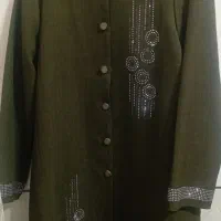 مانتو سبز صدری