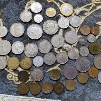 46عددسکه قدیمی تمیز ایرانی و خارجی