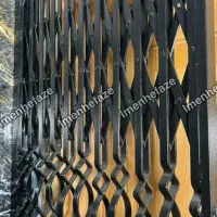 درب حفاظ تسمه نقشدار/درب آکاردونی/آکاردئونی|مصالح و تجهیزات ساختمان|اصفهان, بابوکان|دیوار
